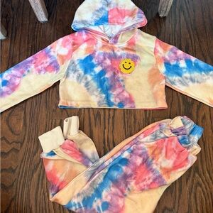 Lola + The Boys Tie-Dye Hoodie and Joggers Set